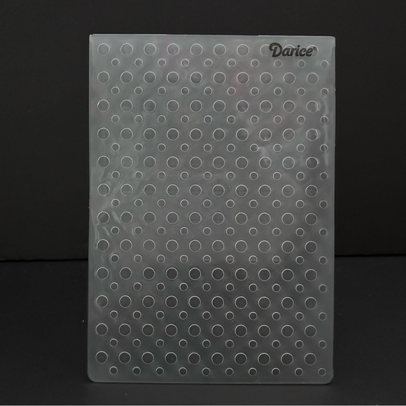 Darice 4” x 6” embossed folder - MULTI DOTS BACKGROUND - Picture 2 of 4